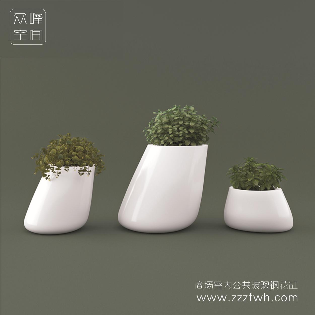 商场玻璃钢公共花器