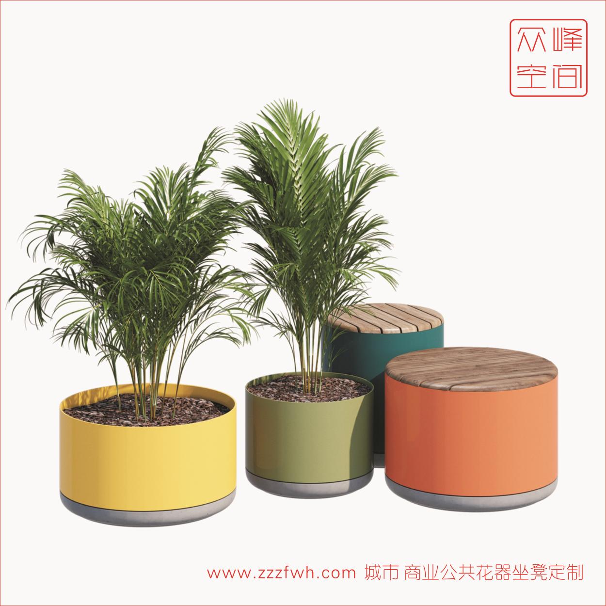 城市公共金属花器